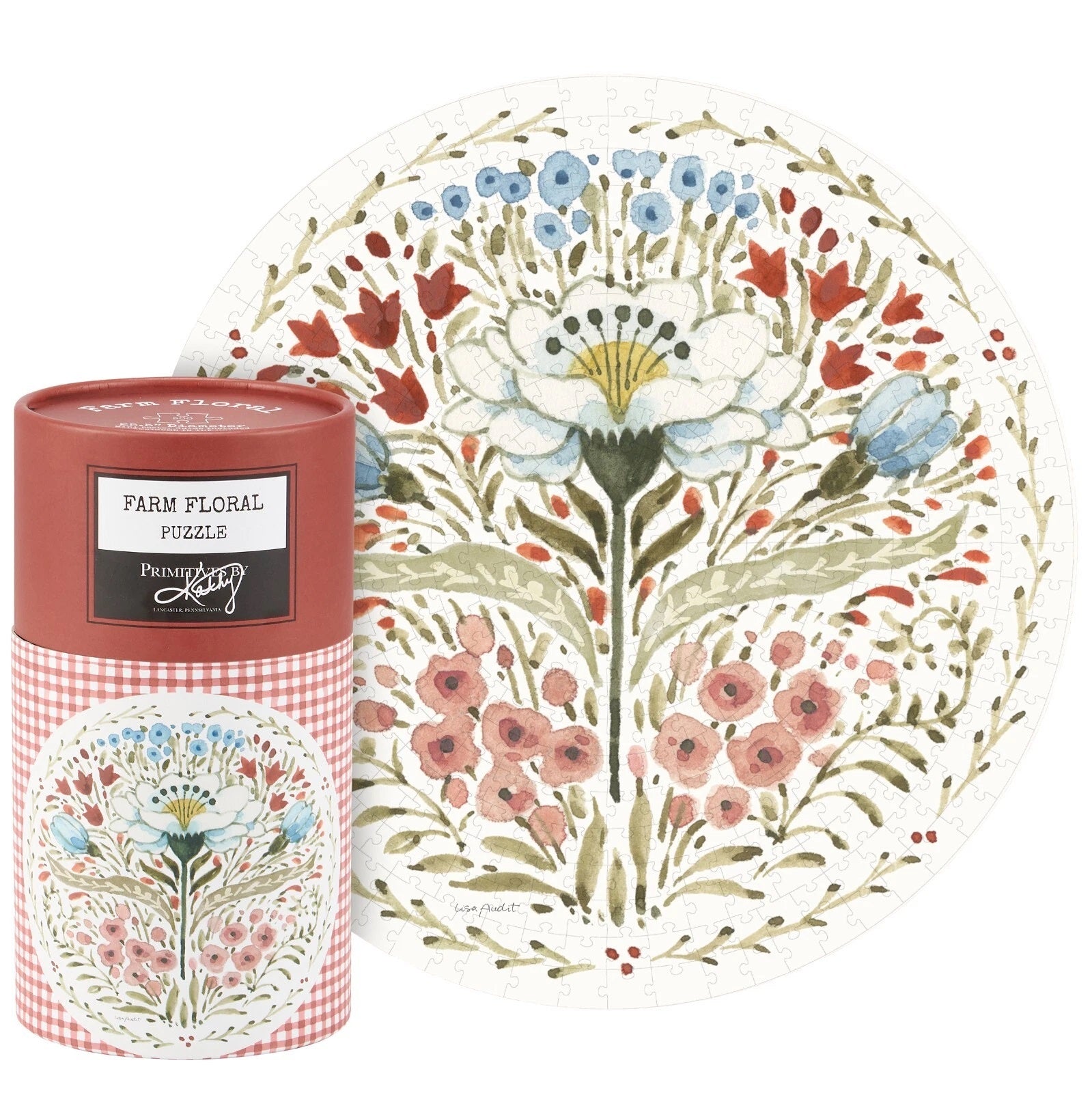 Farmhouse Floral Jigsaw Puzzle