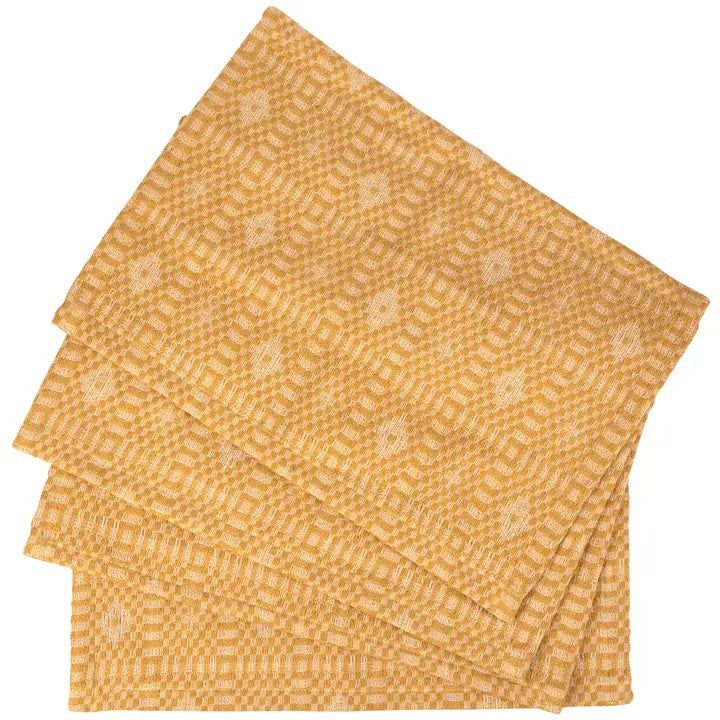 Gold Diamond Placemat Set