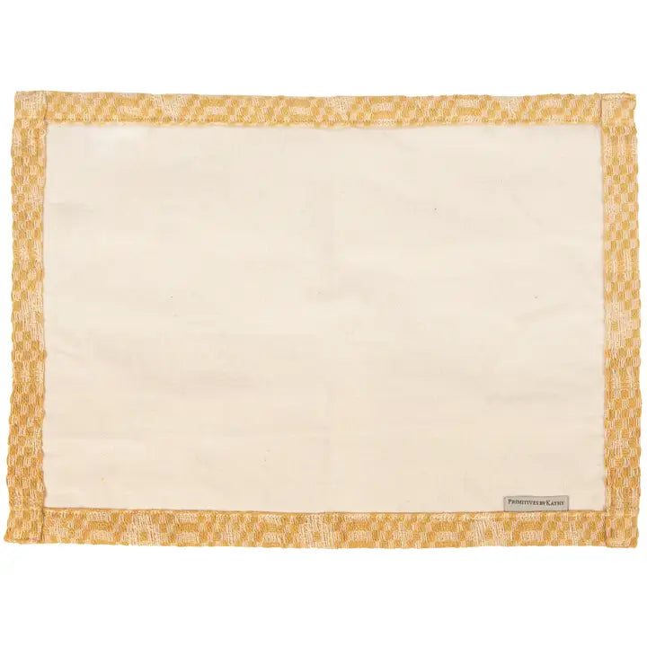 Gold Diamond Placemat Set