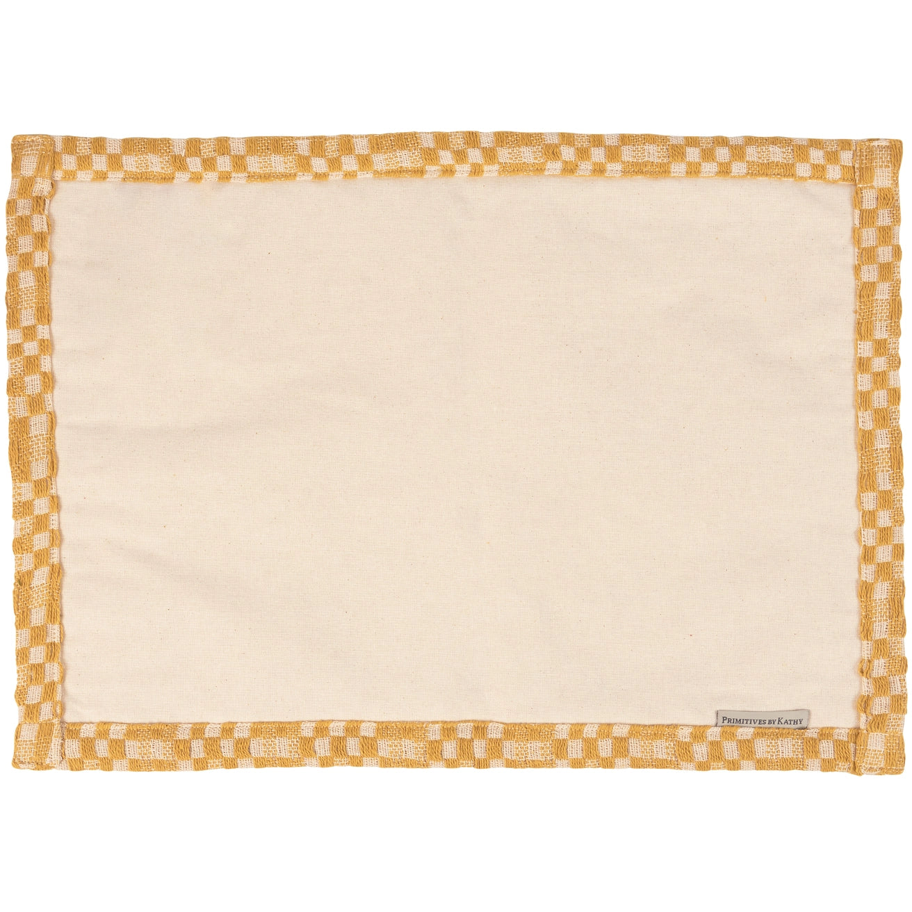 Gold Check Placemat Set