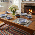 Navy Check Placemat Set
