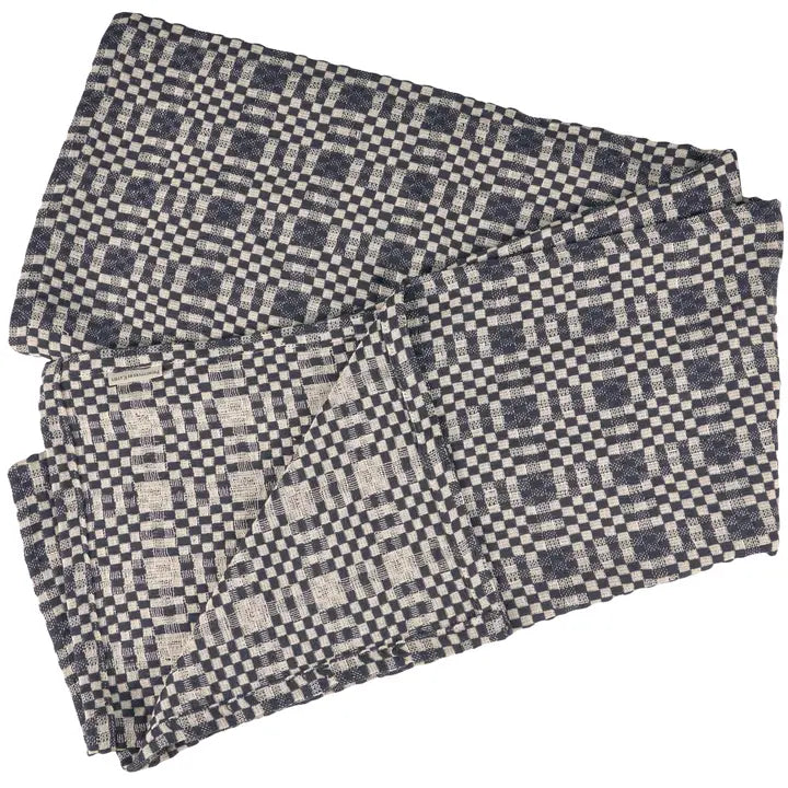 Navy Check Tablecloth