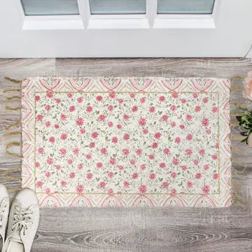 Pink Floral Rug