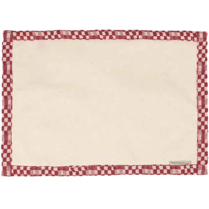 Red Check Placemat Set