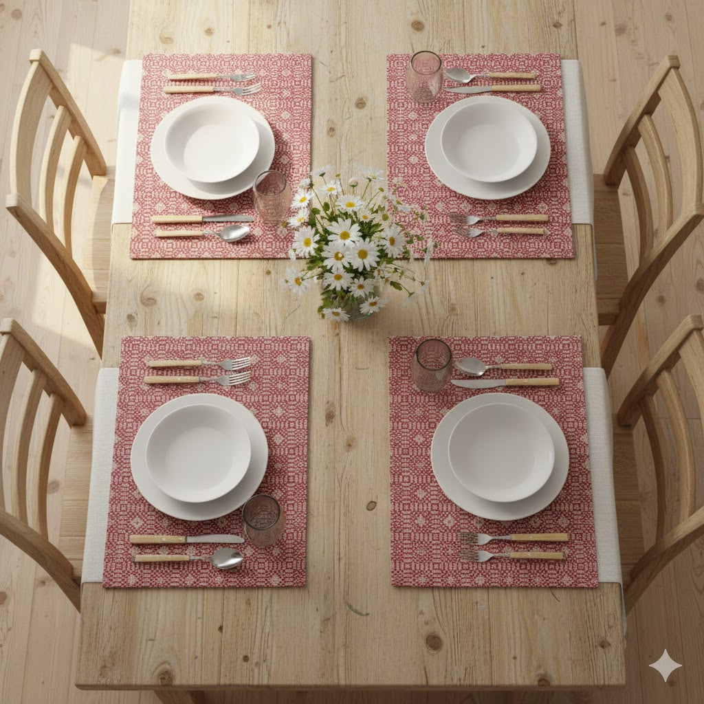 Red Diamond Placemat Set