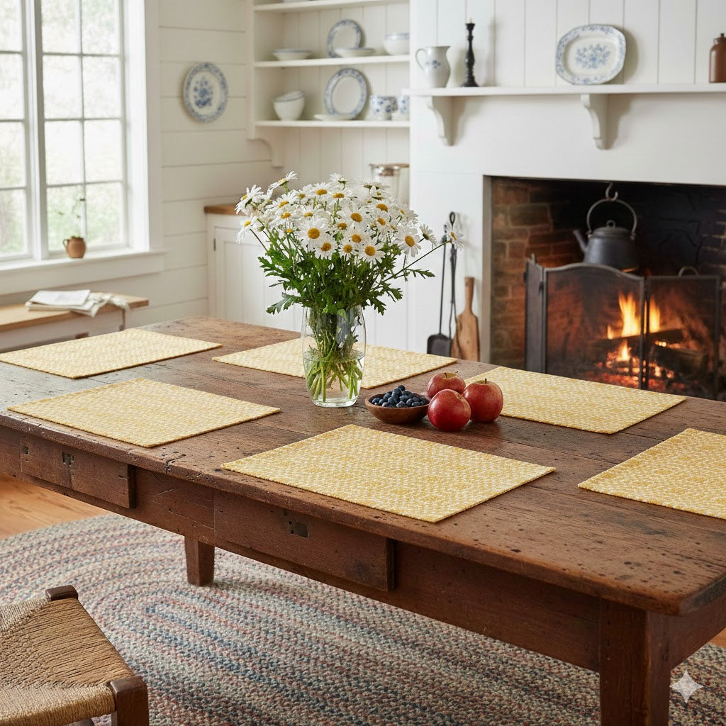 Gold Diamond Placemat Set