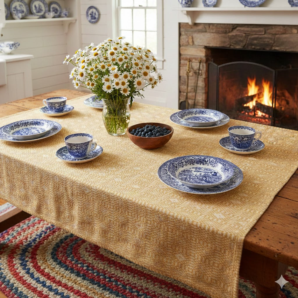 Gold Diamond Tablecloth